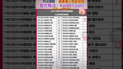 FIFA世足杯賽程2026 资讯 152505 122